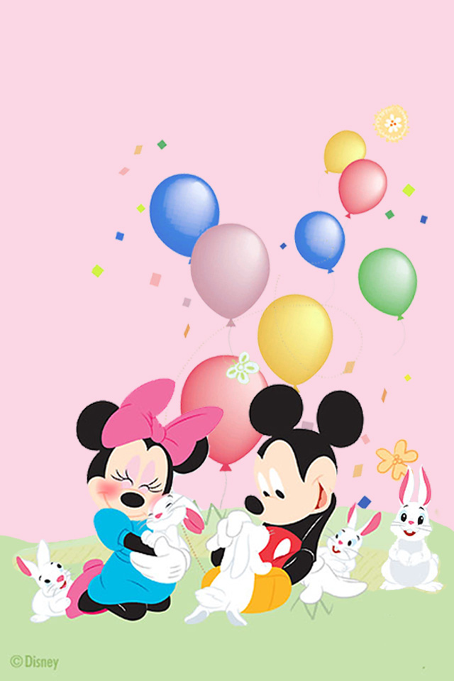 ミッキー ミニー バルーン スマホ 壁紙 Android Iphone用 Disney ミッキー ミニーマウス 一緒にいる仲良し Iphone スマホ用 Naver まとめ